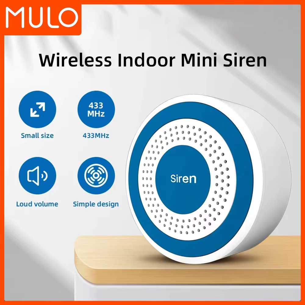 Sim Gsm Alarm - MULO Mini sirène d'alarme sans fil