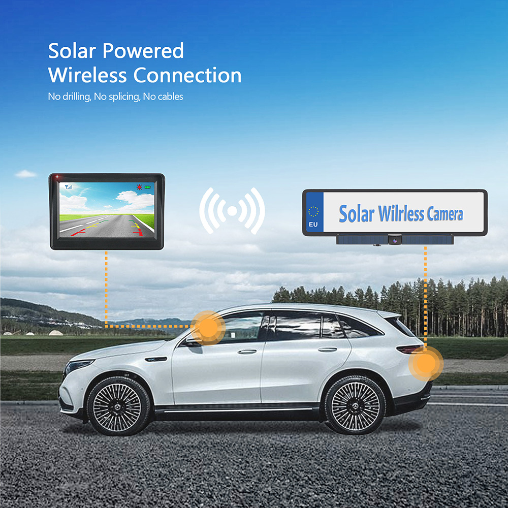 Camera Solar Wireless - Nouvelle caméra de recul solaire sans