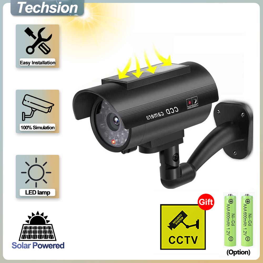Home Security Lights Outdoors - Caméra de surveillance de simulation de