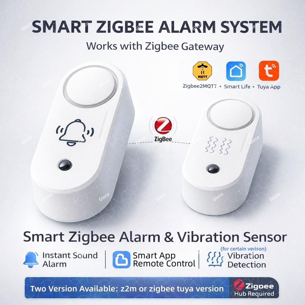 Home Security Options - Alarme sirène Zigbee avec détection de
