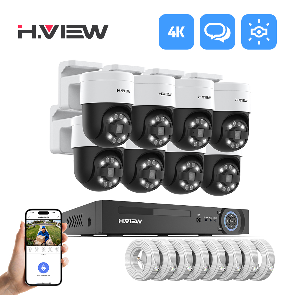 Home Security And Monitoring - H.view 4K 5MP 8MP Système de