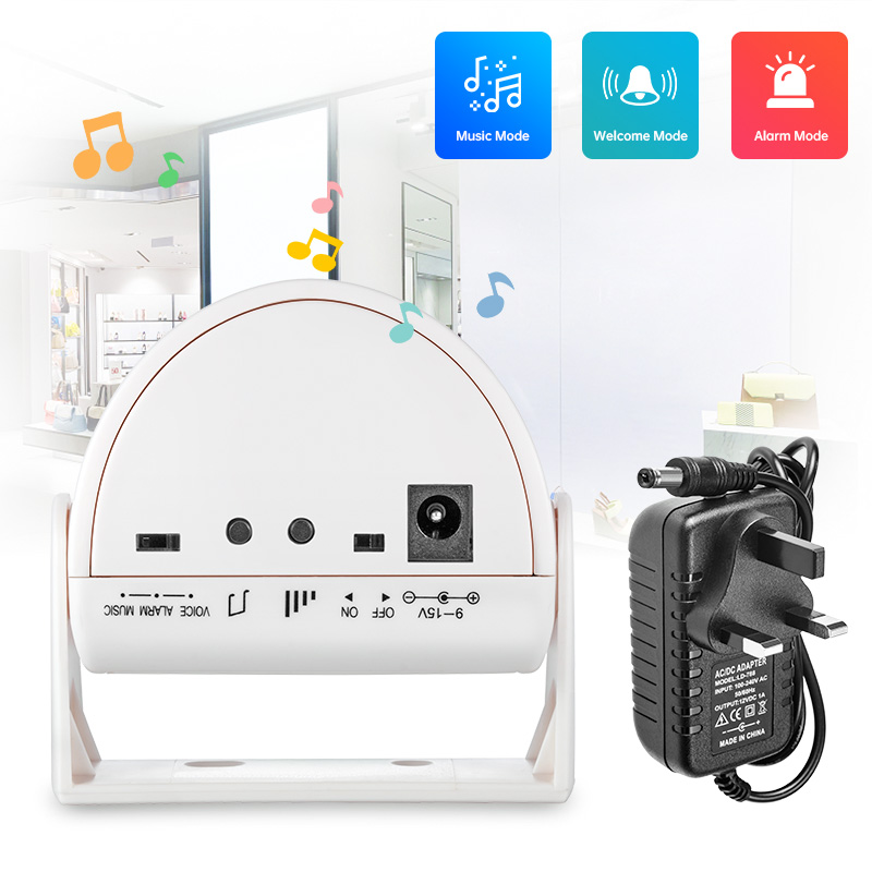 Home Security Options - Sonnette à carillon infrarouge sans fil,