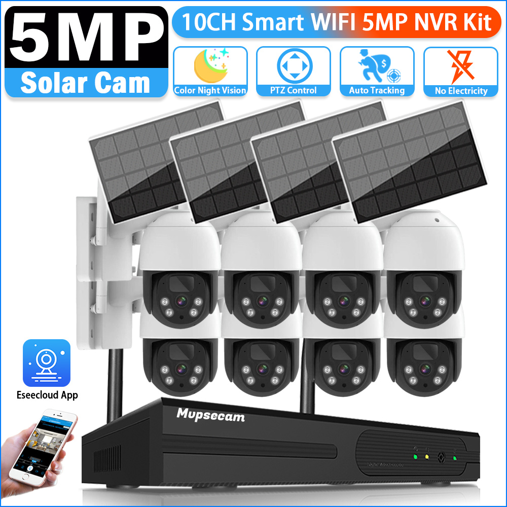 Camera Solar Wireless - Kit de système de caméra IP