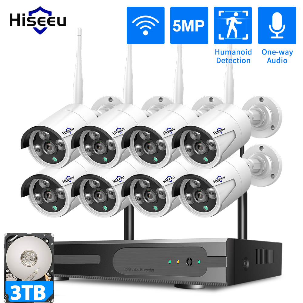 Home Security And Monitoring - Système de sécurité CCTV WiFi Hiseeu