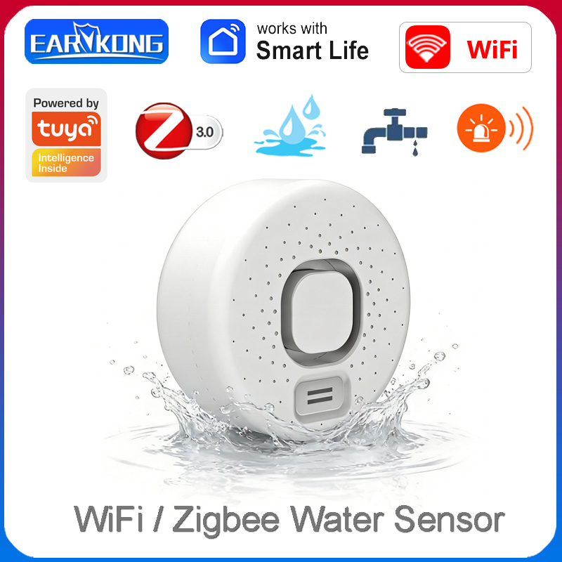 Home Security Options - Détecteur intelligent de fuite d'eau compatible