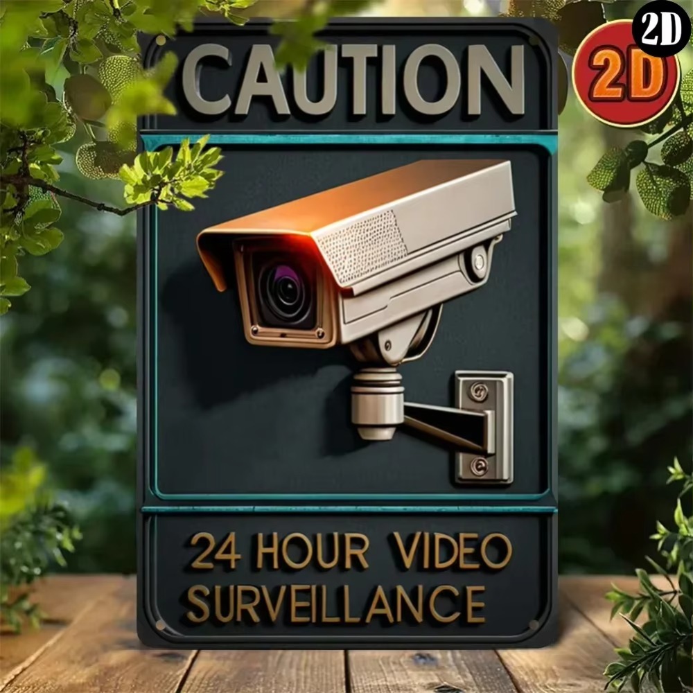 Home Security Options - CamVintagePro ™ Panneau de signalisation de