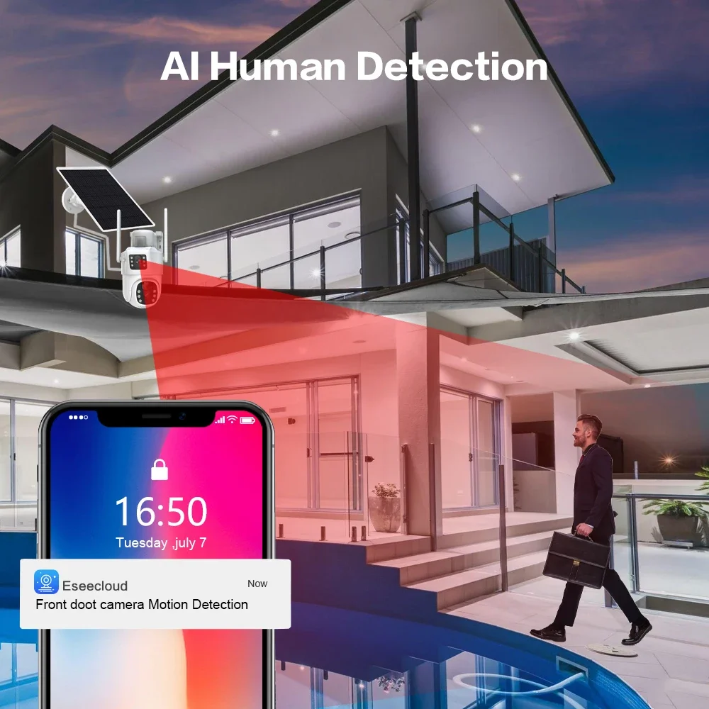 Système de caméra de vidéosurv - Camera Solar Wireless avis et prix