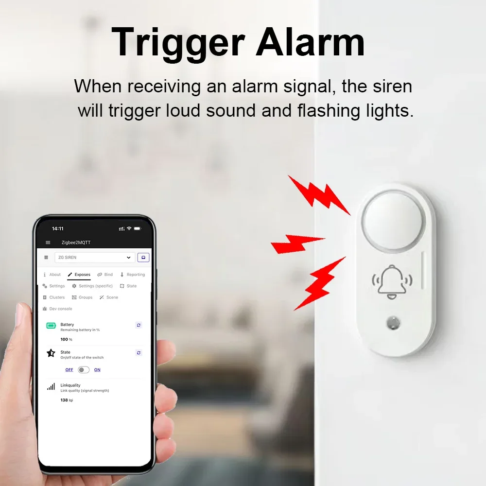 Haozee Zigbee – sirène d'alarm - Home Security Options avis et prix