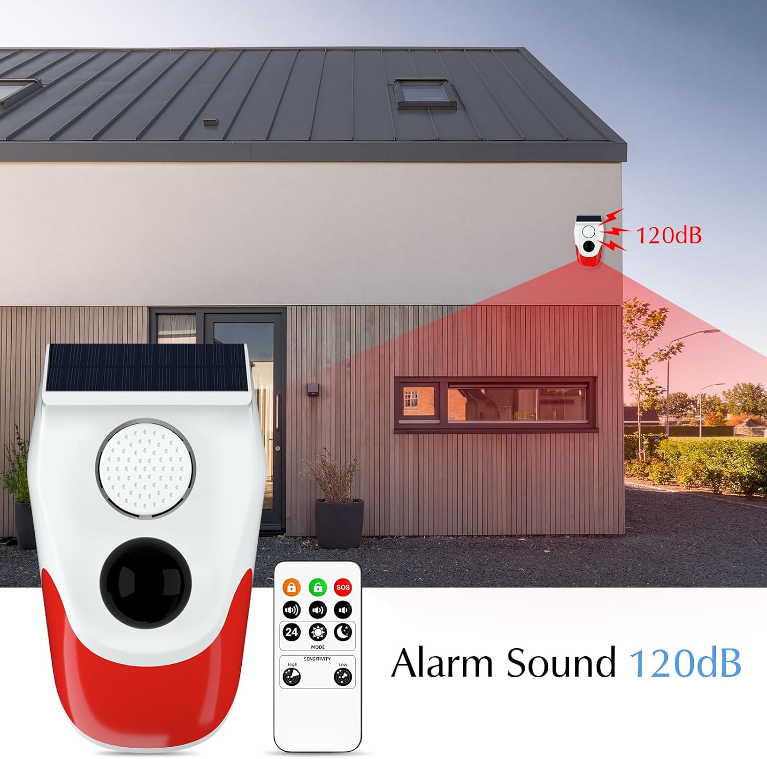 Alarme extérieure de capteur d - Home Security Lights Outdoors avis et prix