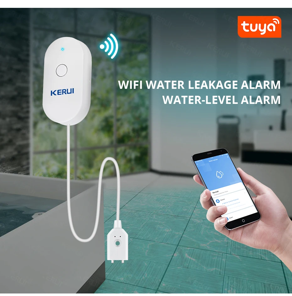 KERUI WiFi capteur d'eau maiso - Home Security And Monitoring avis et prix