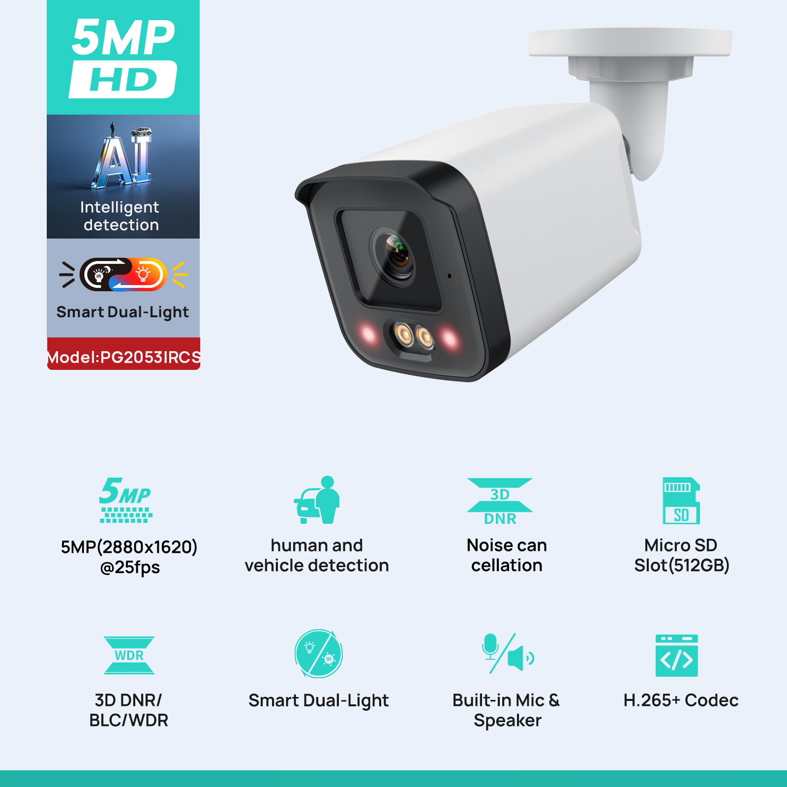 Caméra de sécurité IP VIKYLIN  - Home Security Lights Outdoors avis et prix