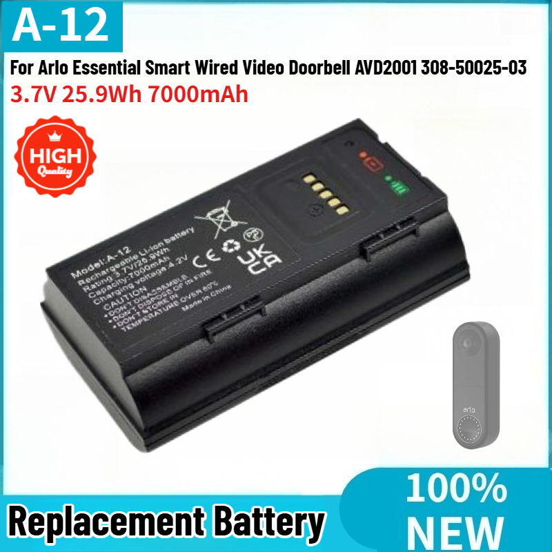 Batterie de haute qualité A-12 - Home Security Arlo avis et prix