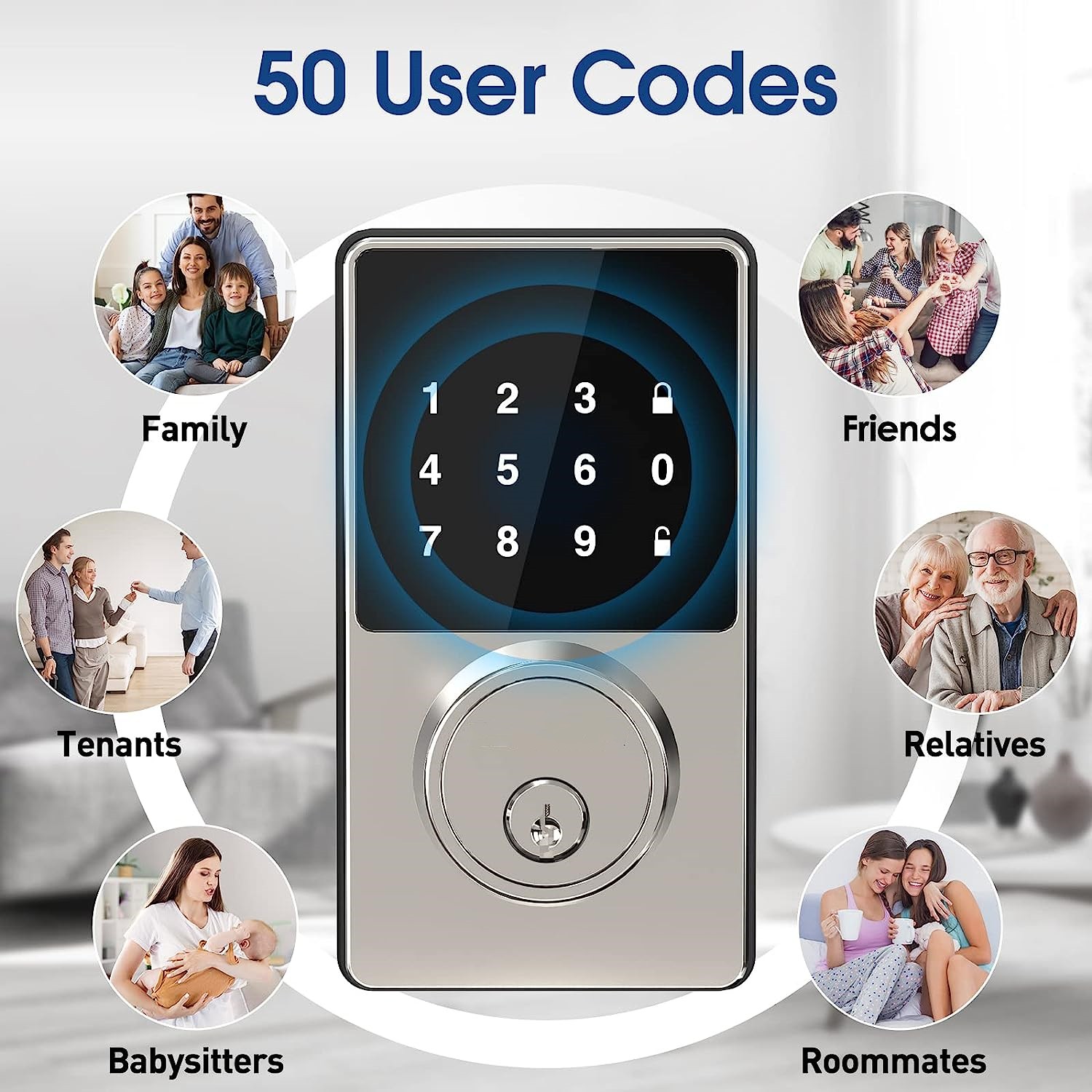 Serrure intelligente avec mot  - Home Security Keypad avis et prix