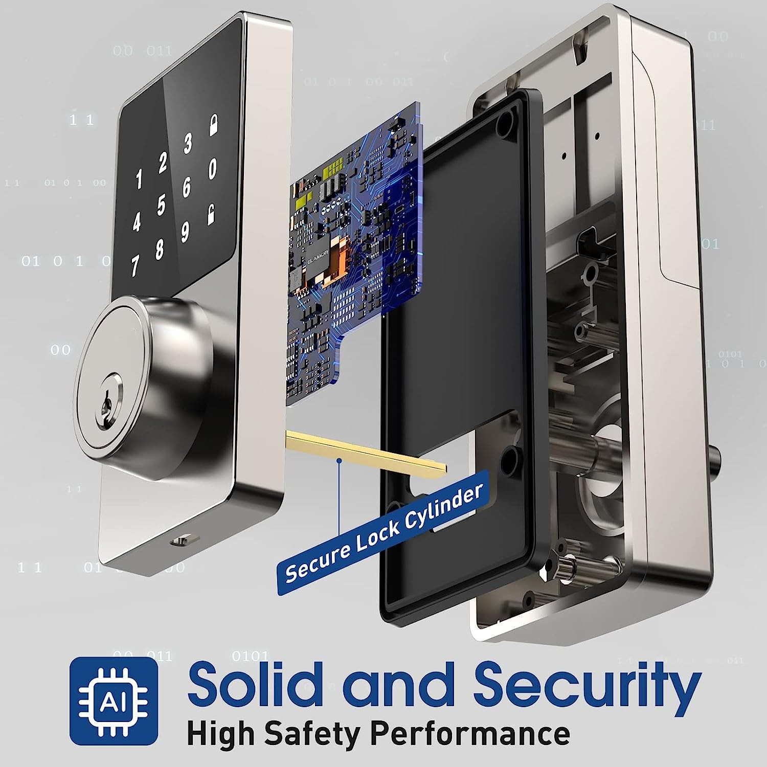 Serrure intelligente avec mot  - Home Security Keypad avis et prix