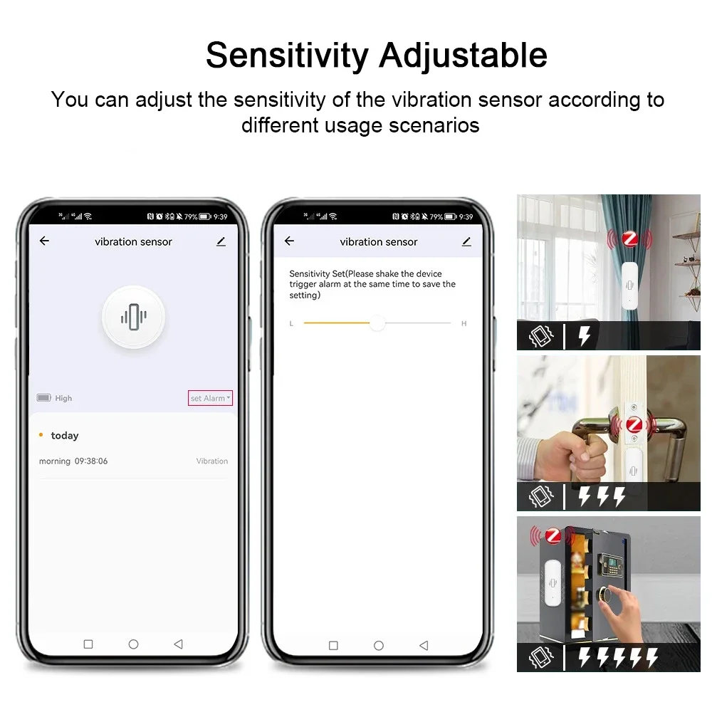Capteur de vibration intellige - Home Security And Monitoring avis et prix