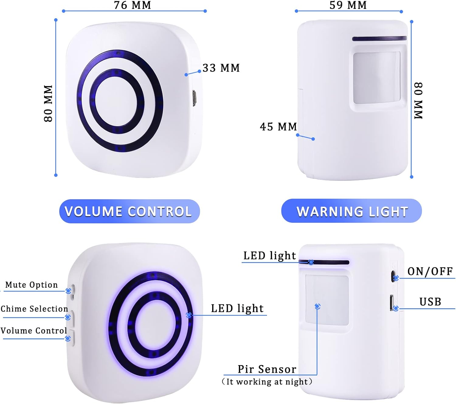 Sonnette d'alarme sans fil à d - Home Security Options avis et prix